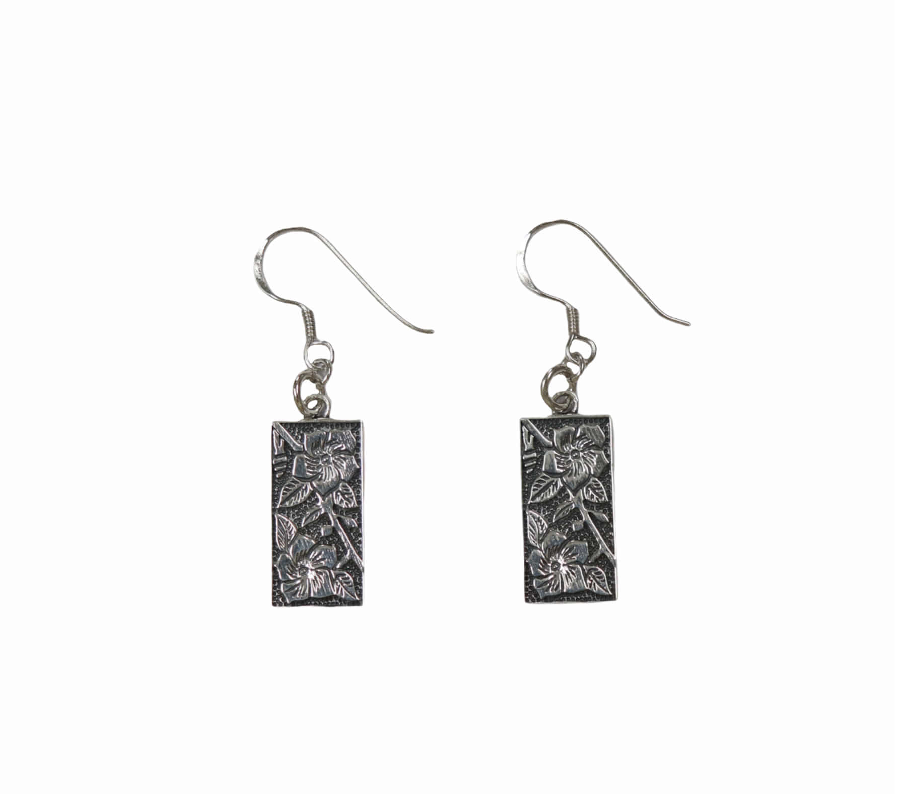 square flower &quot;花&quot; earring