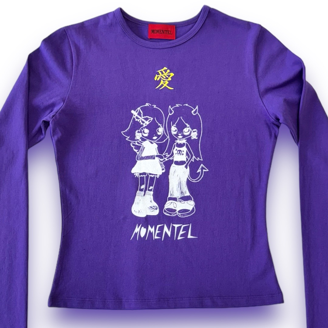 Two Angel T-Shirts [purple]